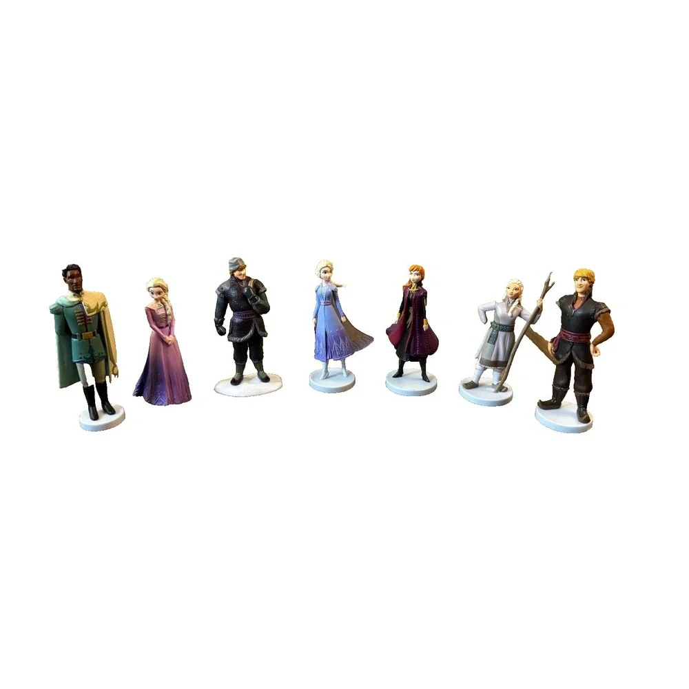 Disney Store Princess Ana Elsa Frozen Toy Figures Lot Cake Topper Yelena Mattias